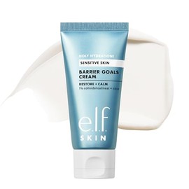 e.l.f. SKIN Holy Hydration! Barrier Goals Cream, rica crema hidratante facial para hidratar y calmar, ayuda a reducir visiblemente el enrojecimiento, 