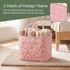 Quilted Laundry Basket with Handles—Multifunctional Fabric Storage Basket, Bohemian-Style Fabric