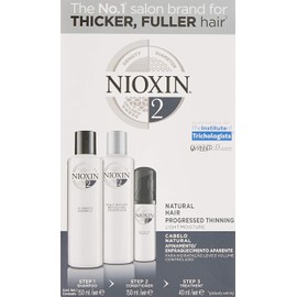 Nioxin Kit #2 de Crecimiento de Cabello, para Natural y Caída Excesiva (3 Piezas: Shampoo 150ml + Acondicionador 150ml + Tratamiento 50ml)