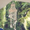 Veemoon Hanging Shell Wind Chime, Decorative Ocean Ring Chime Outdoor