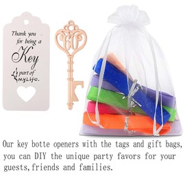 Layseri 24 Pack 60th Key Bottle Opener for 60th Birthday Party Favors 60 Key Beer Bottle Opener Favors Anniversaries Souvenirs Gifts Decoration (24, 60)