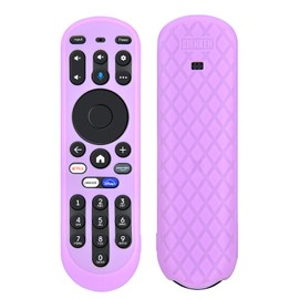 Snrigw MG3-R34010 Protective Cover for Element Pioneer XUMO Hisense Remote Compatible with R34010BA00-00001/MG3-R34010/297107/Xumo Stream Box(Glow Pink)