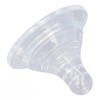 4pcs Infant Bottle Nipples Bust Feeling Replacement Silicone Nipple Round