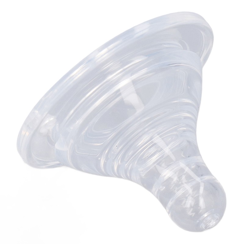 4pcs Infant Bottle Nipples Bust Feeling Replacement Silicone Nipple Round