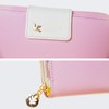 Donally Wallet, Long Wallet, Round Zipper, Bifold Girls, Women's, light