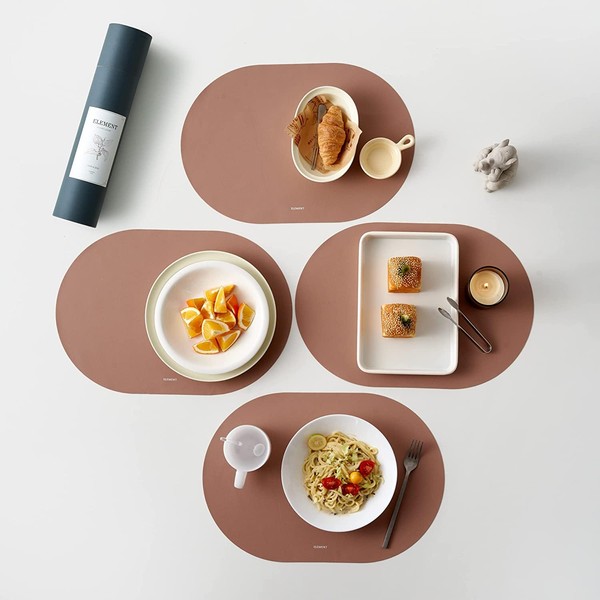 Generic Silicone Placemats, Set of 4, Non-Slip, Oil Proof, Water