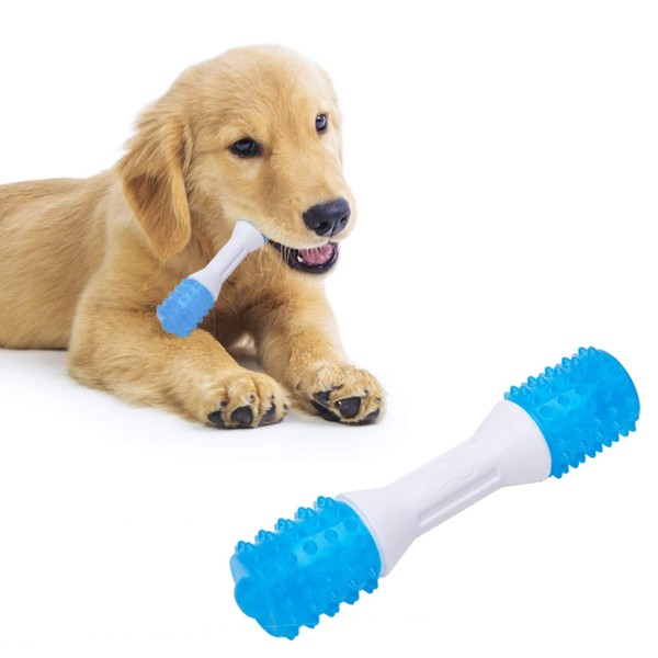 Puppy Teething Chew Toys up to 88 Lbs Dog Dental Chew Toys for Gentle Chewers Promotes Dental Health Reduces Teething Discomfort Boredom Freshen Breath Made W/PU Rubber 7 Inches
