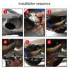 ZYHW Dual Exhaust Tip 2.4 inch Inlet, Universal Car Exhaust
