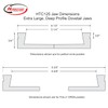 Hurricane Turning Tools, Extra Large Dovetail Jaws for the HTC125