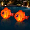 Cootway Floating Pool Lights Solar Powered, 16'' Inflatable Waterproof Clownfish