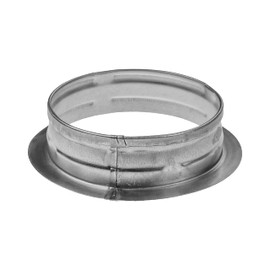 Repa Market Metal Vent Duct - 125mm - For Connecting Exhaust, Intake Flex and Straight Ducts - Heating, Cooling Pipe Connection Flange - Universal HVAC Adapter - Home, Commercial