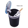 Car Ashtray ABS Portable Cylinder Shape Ash Tray with Blue