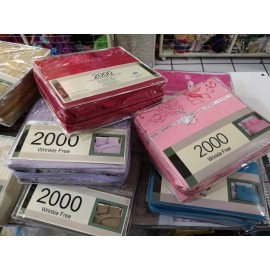 6 Jgos. De Sábana 2000 Hilos Individual, Colores A Elegir