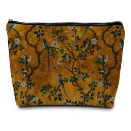 Bolsa Maquillaje Natural Plants Con Flores Retro