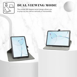 LiuShan Rotating Case for Doogee T10E, 360° Rotating Stand Function Case for Doogee T10E / Blackview Tab 80 / Blackview Tab 10 WiFi Tablet 10 Inch Android Tablet, Black