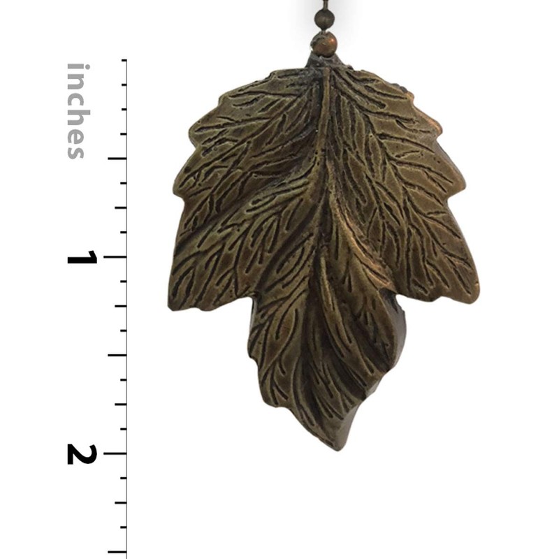 Royal Designs Celling Fan Pull Chain Extension with Leaf Designed