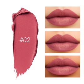 Erinde Lápiz Labial Brillante Para Mujer, Lápiz Labial Aterciopelado Resistente al Agua, Delineador Labial Cremoso de Larga Duración, lápiz labial que no se Corre, lápiz Labial Suave y Duradero,#02