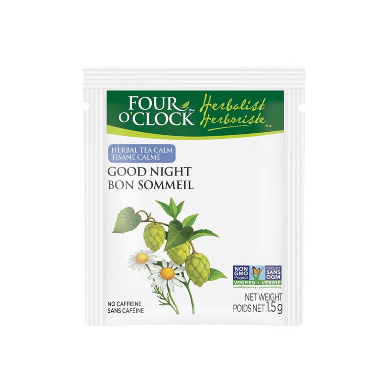 Four O'Clock Herbalist Calm Good Night Herbal Tea, Non-Gmo, Kosher,