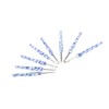 8pcs Crochet Hook Set Blue White Porcelain Printing Hand Polished
