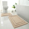 HOMEIDEAS Bathroom Rugs Sets 2 Piece, Super Soft and Absorbent