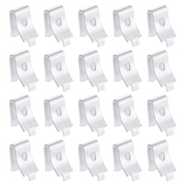 uxcell 40 Pcs Shelf Bracket Clips, Cabinet Shelf Clips Shelving Clips, Adjustable Shelf Brackets Shelf Support Clips for Kitchen Shelving Wire Rack, Metal Alloy White