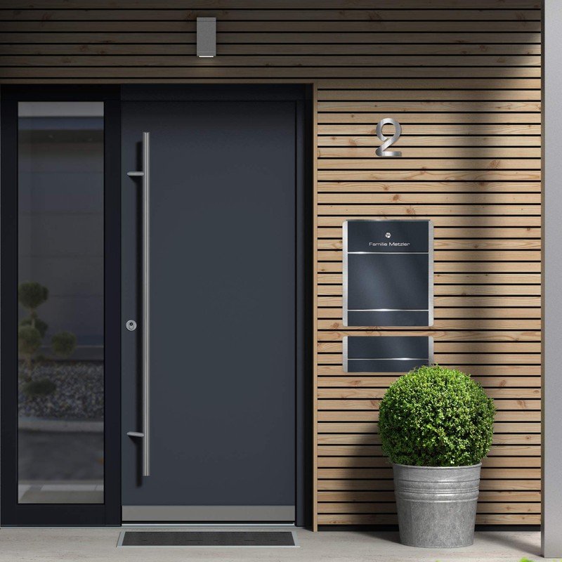 Metzler Stainless Steel House Number – Modern Design – Weatherproof