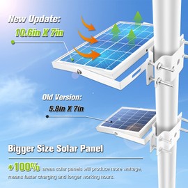 APONUO APONUO Solar Flag Pole Light,Solar Powered Flagpole Lights Pole Mount Upgraded Solar Flagpole Lights Outdoor Dusk to Dawn 2 Lighting Mode for Pole(Cool White)