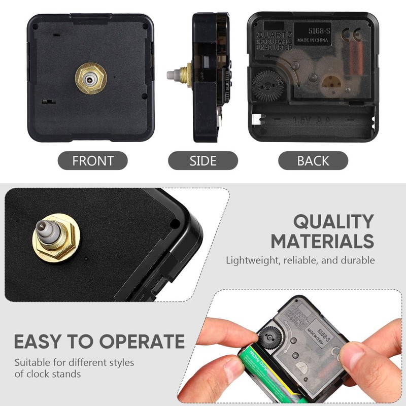 ULTNICE Quartz Wall Clock Movement, Mechanism Replacement for Wall Clock,