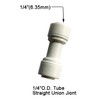 Malida 1/4" OD to 1/4" OD push fit straight union