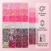Pink Rhinestones Kit with B7000 Glue & Tools, Flatback Gems