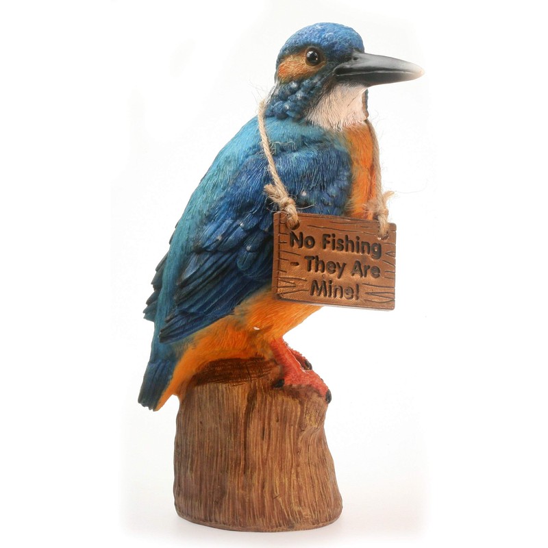 Kayleigh the Kingfisher 25 cm Resin Garden Fishing/Pond Ornament