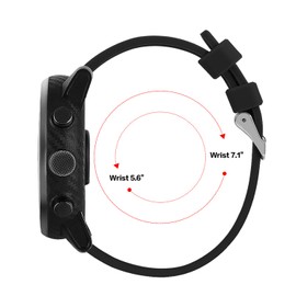 FitTurn Bands Compatible with Umidigi Uwatch 5 3S 2 2S/Urun S smart watch band 22mm Silicone Quick Release Colorful Watch Silicone Band Straps for Umidigi Uwatch 5 3S 2 2S/Urun S smartwatch(Black)