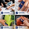 Longivia® Tutore Dito Regolabile Traspirante con inserto in metallo, Stecca