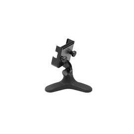 WeatherTech DeskFone Two View Universal Phone Holder for Flat Surfaces, Office, Kitchen, Nightstand - Black Metal Knobs