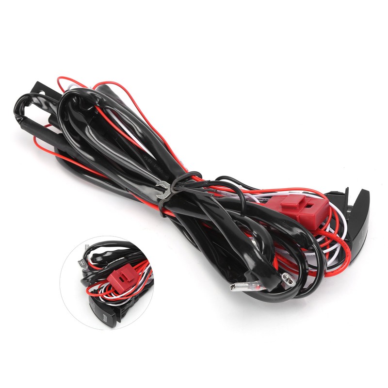 40A 12V LED Spotlights Wiring Harness 1-to-2 IP67 Waterproof for