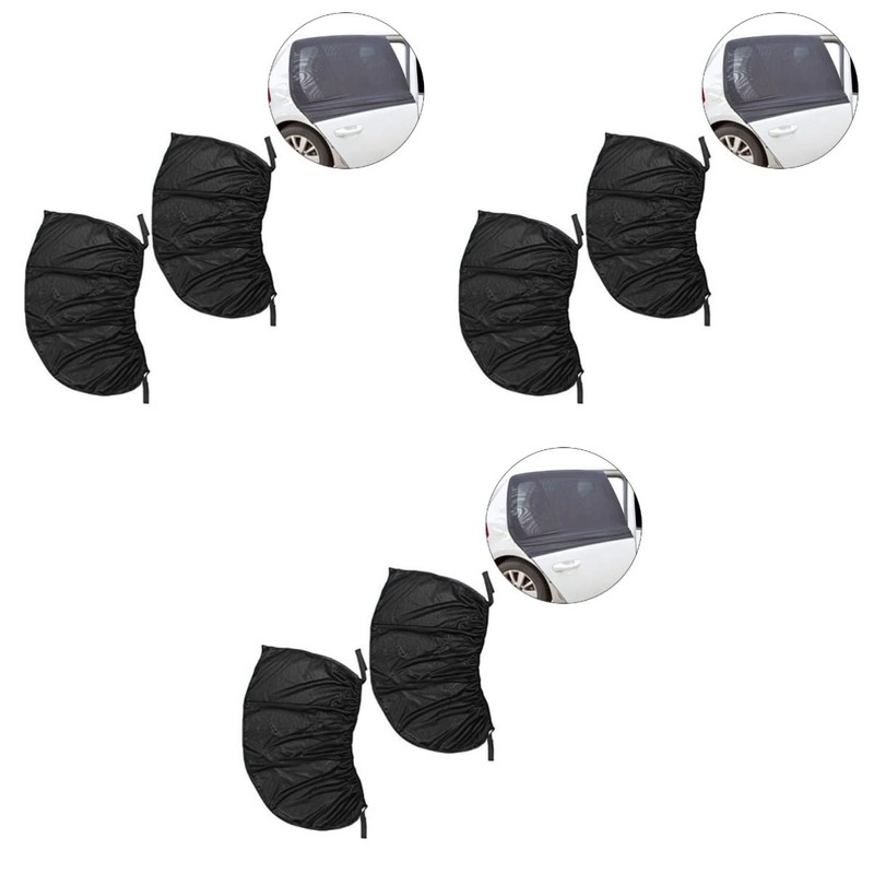 ULTECHNOVO 3sets Car Window Mesh Sun Shade Car Blackout Window