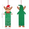 Unbranded Reindeer Advent Calendar Decoration 24 Day Pocket Christmas Gift