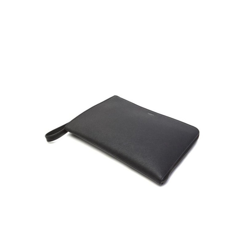 Hazzys (대구신세계)25FWTD케빈 블랙 소가죽 지퍼형 클러치백 HJHO5F625BK Daegu Shinsegae 25FW