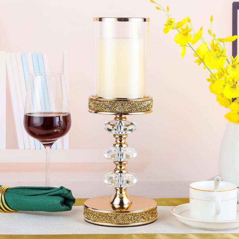 Pillar Candle Holders, Candle Holders for Pillar Candle, Crystal Candlesticks