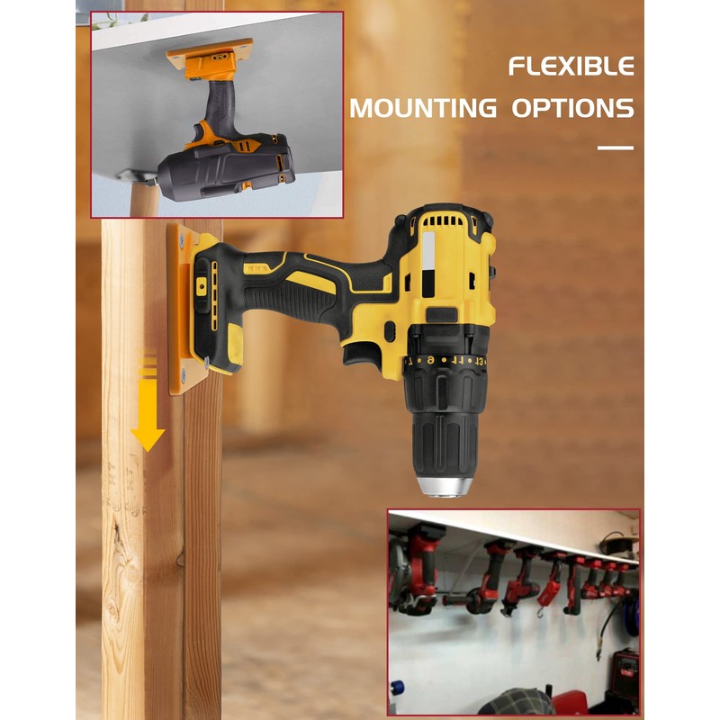 6 Packs Tool Holder for Dewalt 20V 12V 60V Cordless