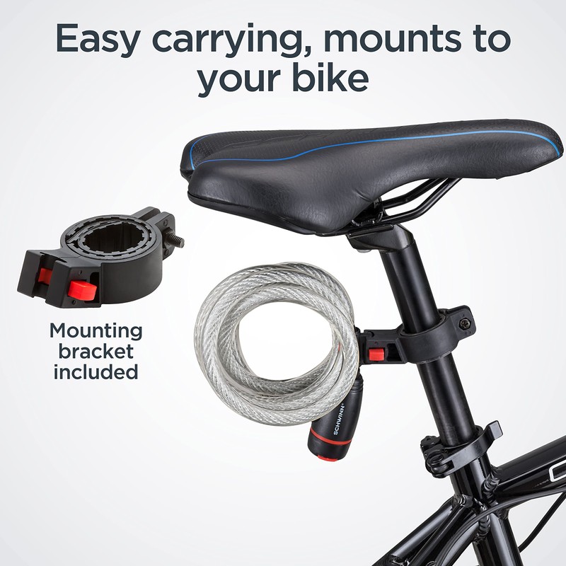 Schwinn Bike Cable Lock with Keys, 6 ft x 12