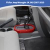 RT-TCZ para Jeep JK Gear Shift Panel recortar Cover Rojo