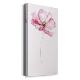Renditions Gallery Canvas Floral Wall Art Modern Decorations Paintings Pink Flower Sketch Romantic Canvas Romantic Botanical Wall Hanging for Bedroom Office Kitchen - 20"x40" LT43