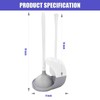 LGHHOMW Toilet Brush and Plunger Set, Toilet Plunger and Holder