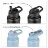 VINSUN Thermo Bottle Black 1L - Leakproof, Carbonic Acid Suitable,