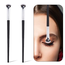 PHIOMUUE 2pcs Mascara Brushes for Lashes,Fan Shaped Flat Head Lash Brush, Separator Eyelash brushes for Upper Lower Eye Lash Brow for Eyebrows,Makeup Tool for Perfect Eye Lashes and Brows