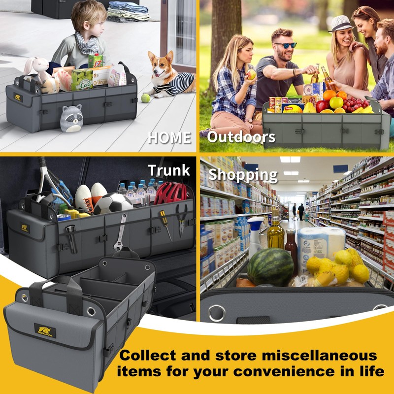 MIKKUPPA Car Trunk Organizer with Cooler - 100L Large Car
