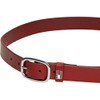 Tommy Jeans Women's Oval Leather Belt, Red (Rustic Cherry)