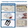 OYASIMI 10 Sheets Hexagon Peel and Stick Backsplash for Kitchen