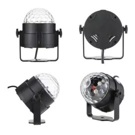 MIITONG Bola Discoteca Luz Mini Magia De Cristal Bola Luz Led Rgb